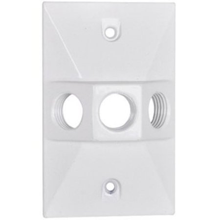 HUBBELL ME WHT Rect Lamp Cover RE-3-W